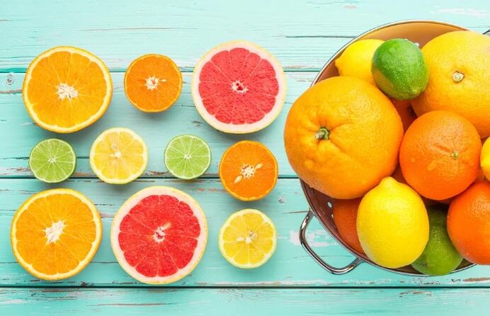 Cítricos e vitamina C